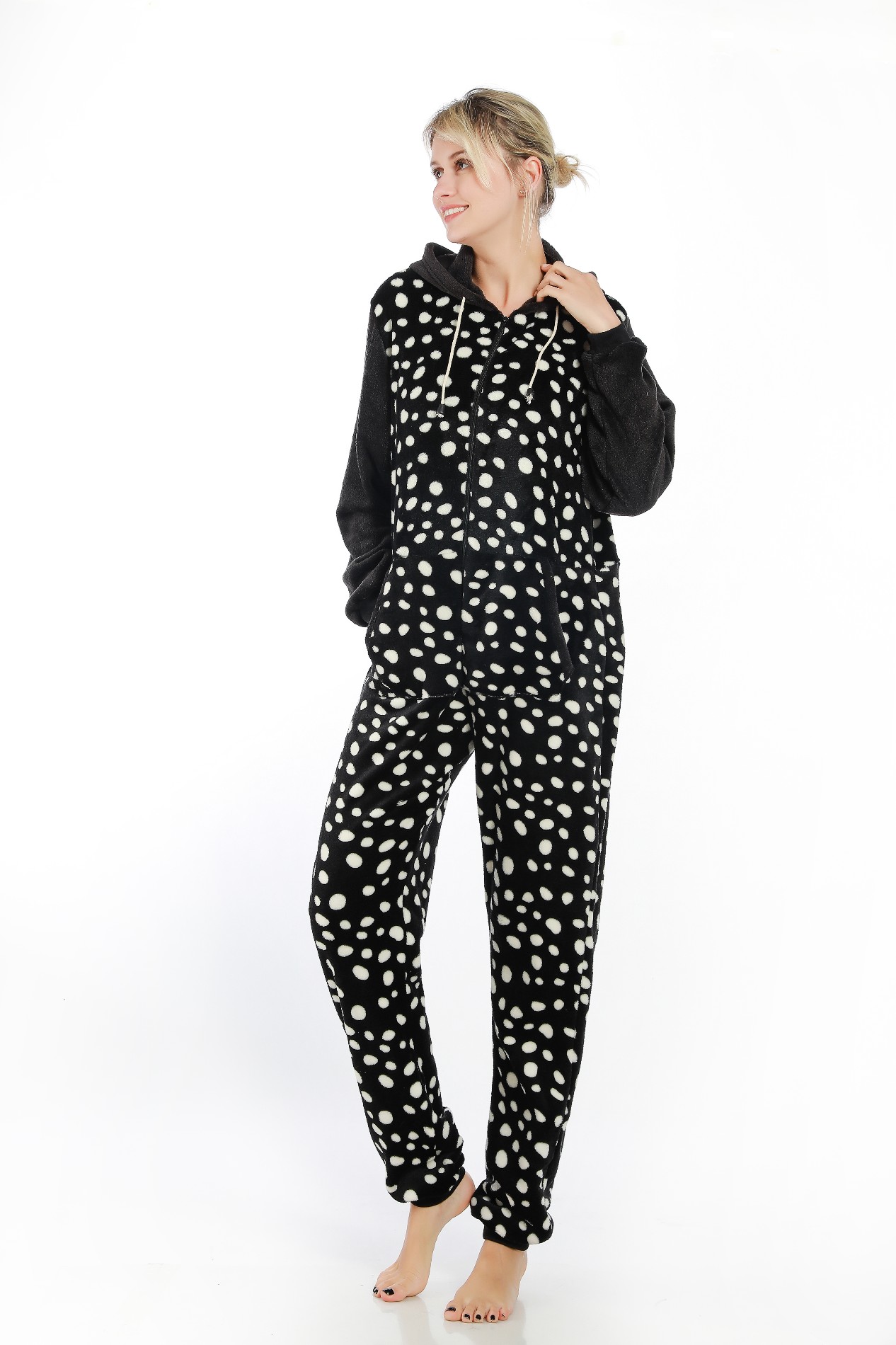 Kjøpe White Spotted Pajamas Womens Flannel Jumpsuit,White Spotted Pajamas Womens Flannel Jumpsuit  priser,White Spotted Pajamas Womens Flannel Jumpsuit merker,White Spotted Pajamas Womens Flannel Jumpsuit produsent,White Spotted Pajamas Womens Flannel Jumpsuit sitater,White Spotted Pajamas Womens Flannel Jumpsuit selskap,